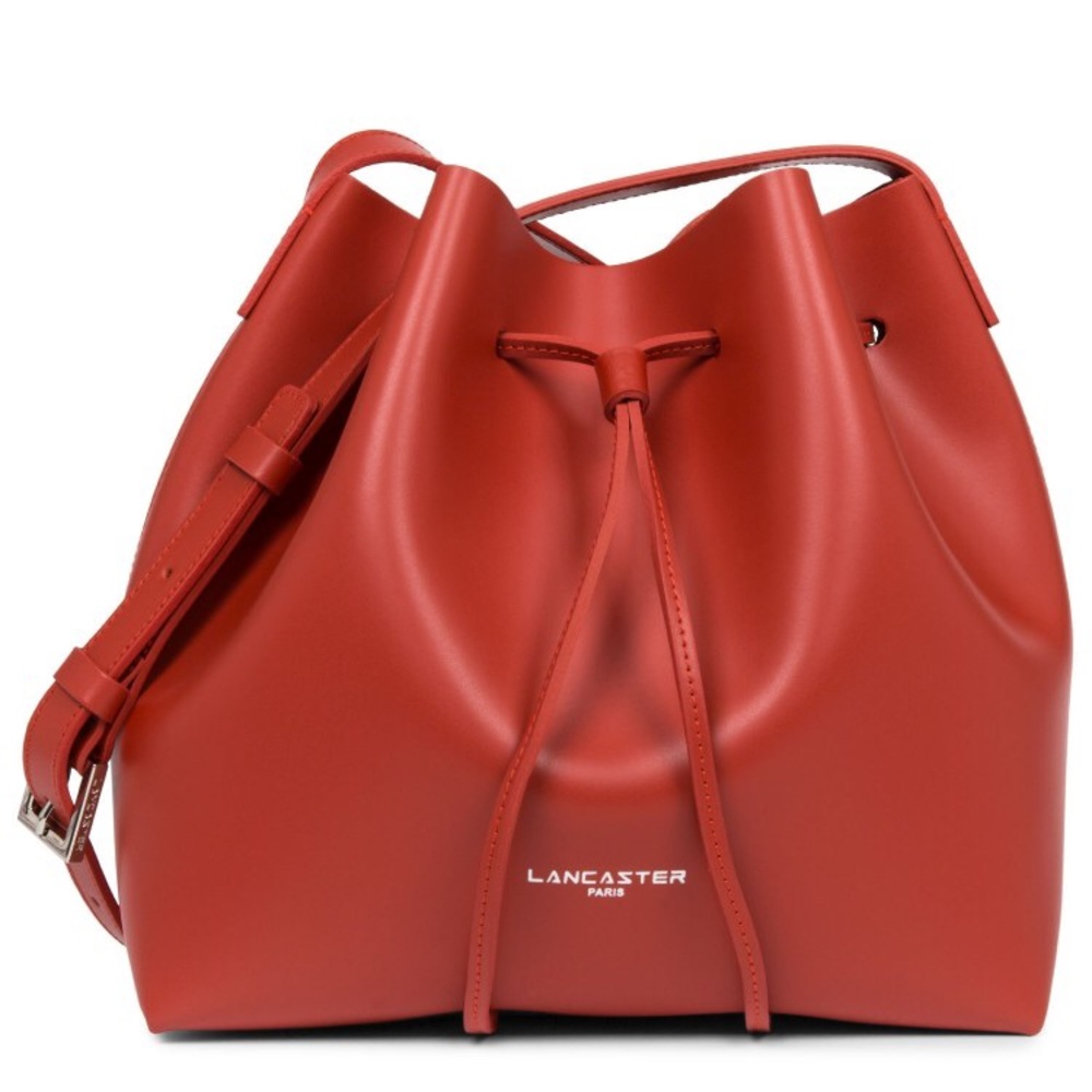 Lancaster Paris small bucket bag red new!